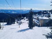 Mit der Gondelbahn auf den Berg