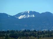 Blick auf das Skigebiet Cypress Mountain von Vancouver aus
