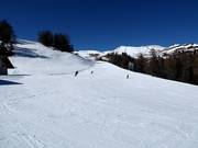 Watles Abfahrt unterhalb der Mittelstation (Talabfahrt)