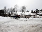 Macht an der Hunau Pause, aber nicht Station: Linienbus