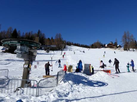 Skigebiete für Anfänger im Bezirk Feldkirchen – Anfänger Hochrindl – Sirnitz