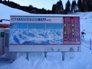 Informationstafel an der Talstation