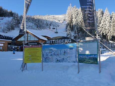 Dachsteingebirge: Orientierung in Skigebieten – Orientierung Ramsau am Dachstein – Rittisberg