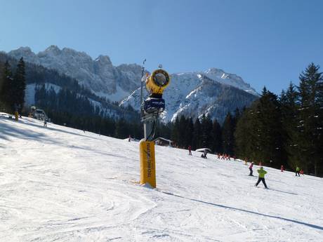 Schneesicherheit Wettersteingebirge und Mieminger Kette – Schneesicherheit Biberwier – Marienberg