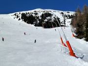 Komplette Beschneiung im Skigebiet