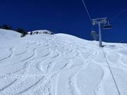 Ungesicherte Tiefschneehänge