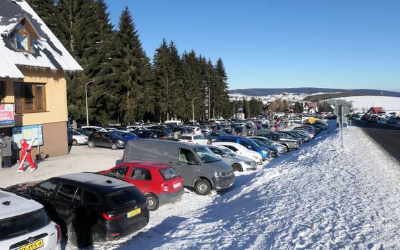 Aussiger Region (Ústecký kraj): Anfahrt in Skigebiete und Parken an Skigebieten – Anfahrt, Parken Keilberg (Klínovec)