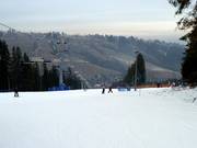 Start der Abfahrt an der Bergstation