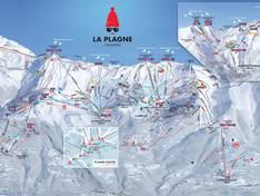 Pistenplan La Plagne (Paradiski)
