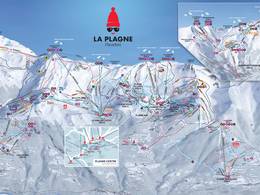 Pistenplan La Plagne (Paradiski)