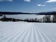 Perfekte Pistenpräparierung im Skigebiet Tärnaby