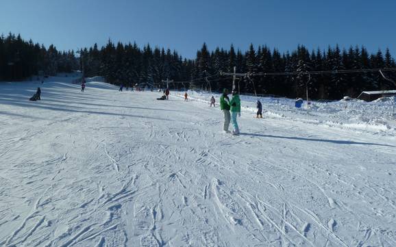 Skigebiete für Anfänger in der Aussiger Region (Ústecký kraj) – Anfänger Keilberg (Klínovec)