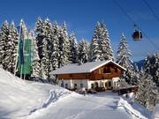 Schistadel an der Talabfahrt Hochzillertal