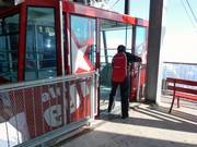 Reinigung der Gondel nach der Fahrt