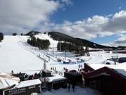 Blick auf das Skigebiet Kläppen