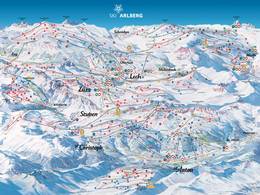 Pistenplan St. Anton/St. Christoph/Stuben/Lech/Zürs/Warth/Schröcken – Ski Arlberg
