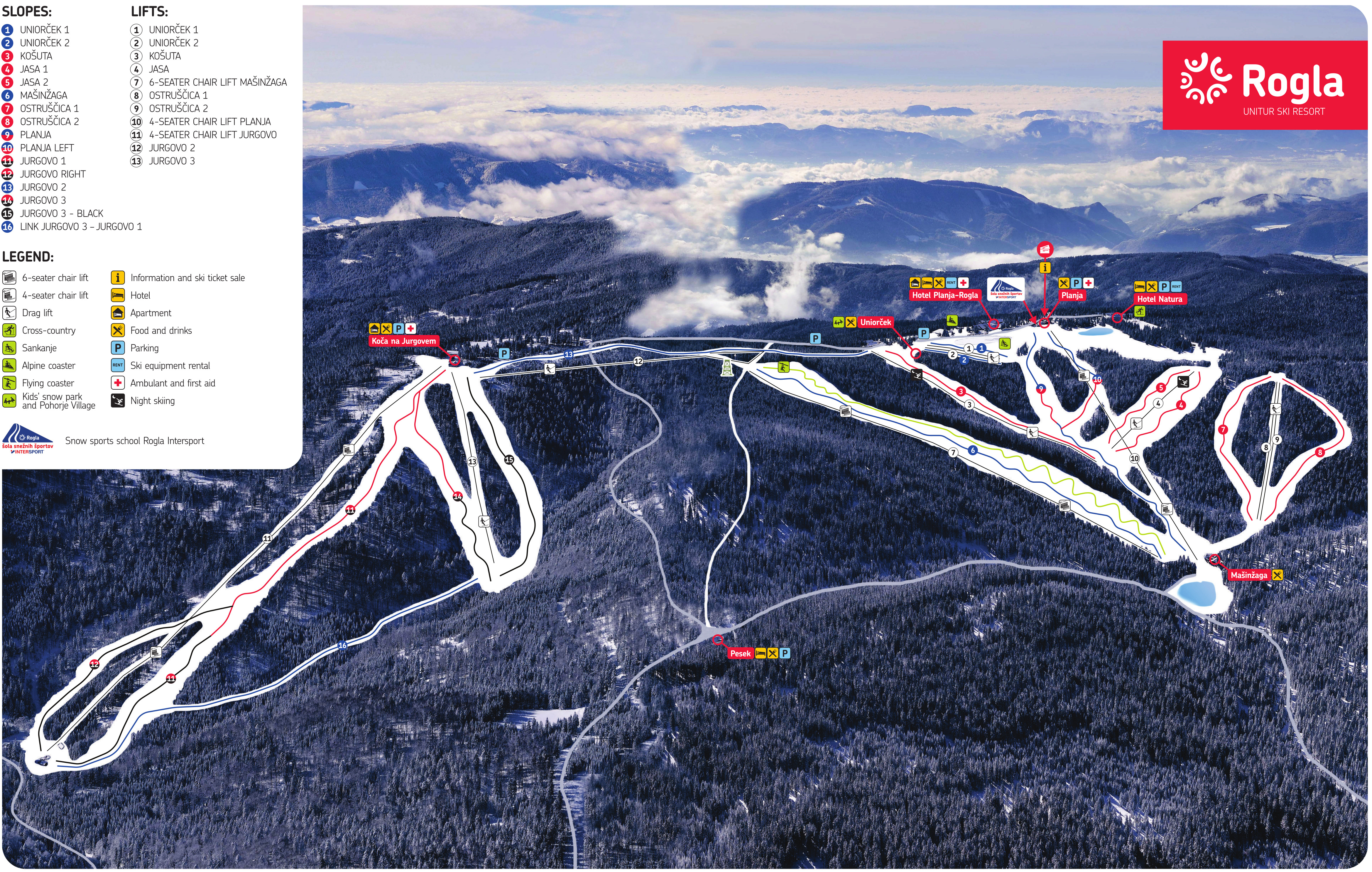 Skigebiet Rogla