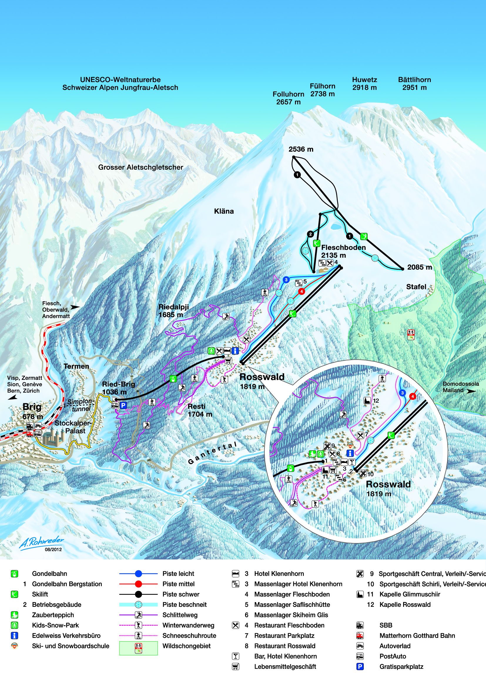 Skigebiet Rosswald – Brig
