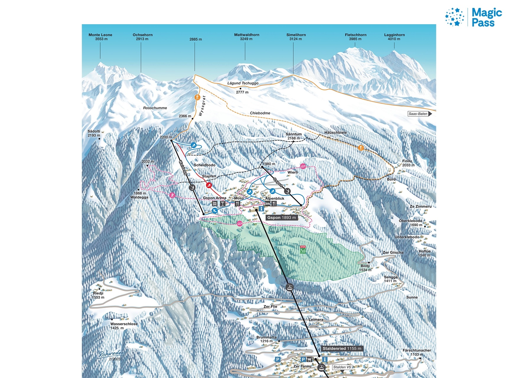 Skigebiet Gspon (Staldenried)
