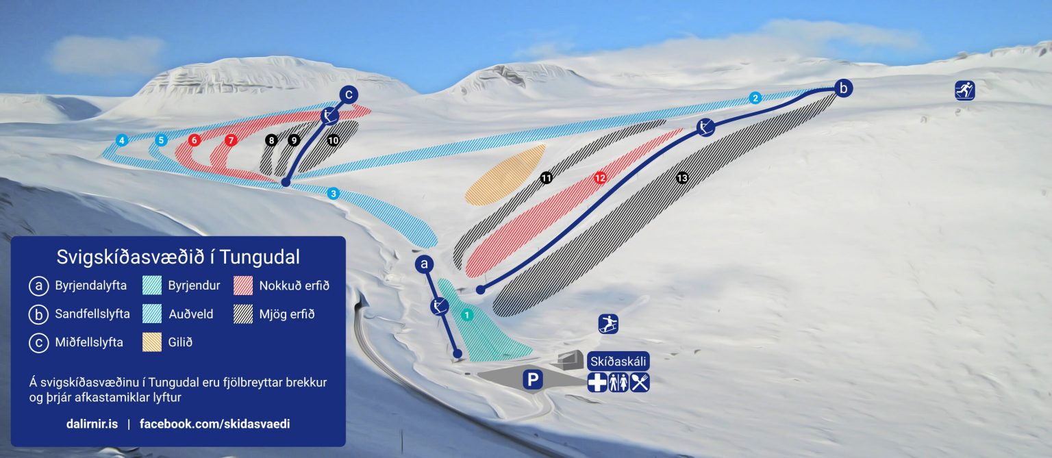 Pistenplan Isafjördur