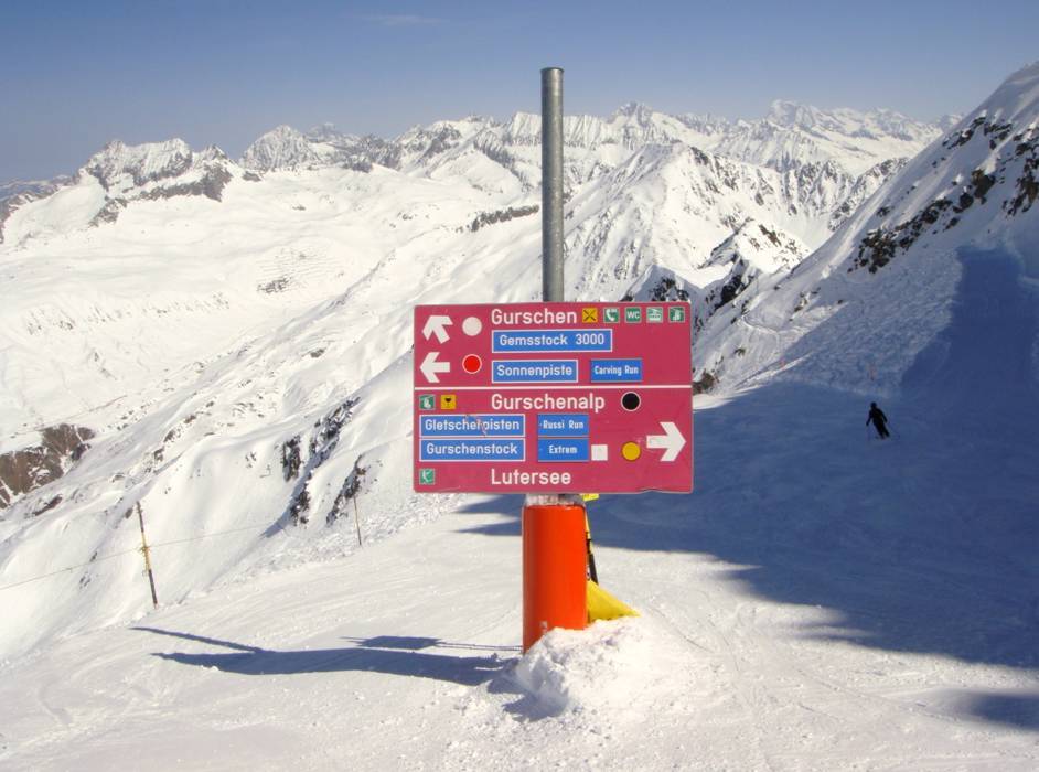 Skigebiet Gemsstock – Andermatt - Skifahren Gemsstock – Andermatt