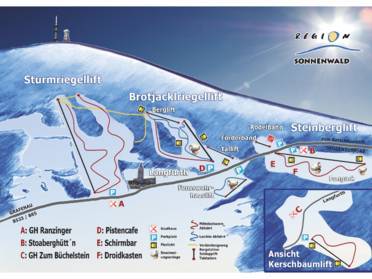 Addition badminton Limited Skigebiet Steinberglift – Langfurth (Schöfweg) - Skifahren Steinberglift –  Langfurth (Schöfweg)