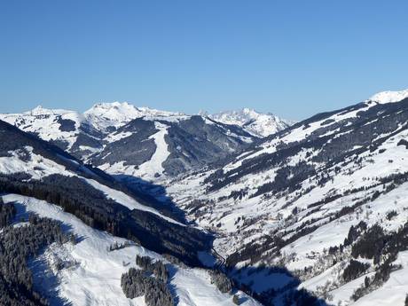 Alpen: Größe der Skigebiete – Größe Saalbach Hinterglemm Leogang Fieberbrunn (Skicircus)