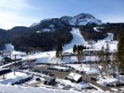 Blick auf die Talstation und den Sandling