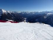 Blick vom Cima Vioz ins Val di Pejo