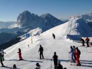 Blick vom Seceda auf den Langkofel