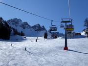 Pisten an der 4er-Sesselbahn Ladurns